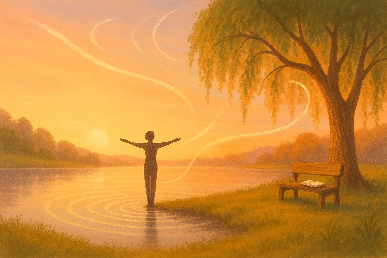 Illustration de détente avant le coucher