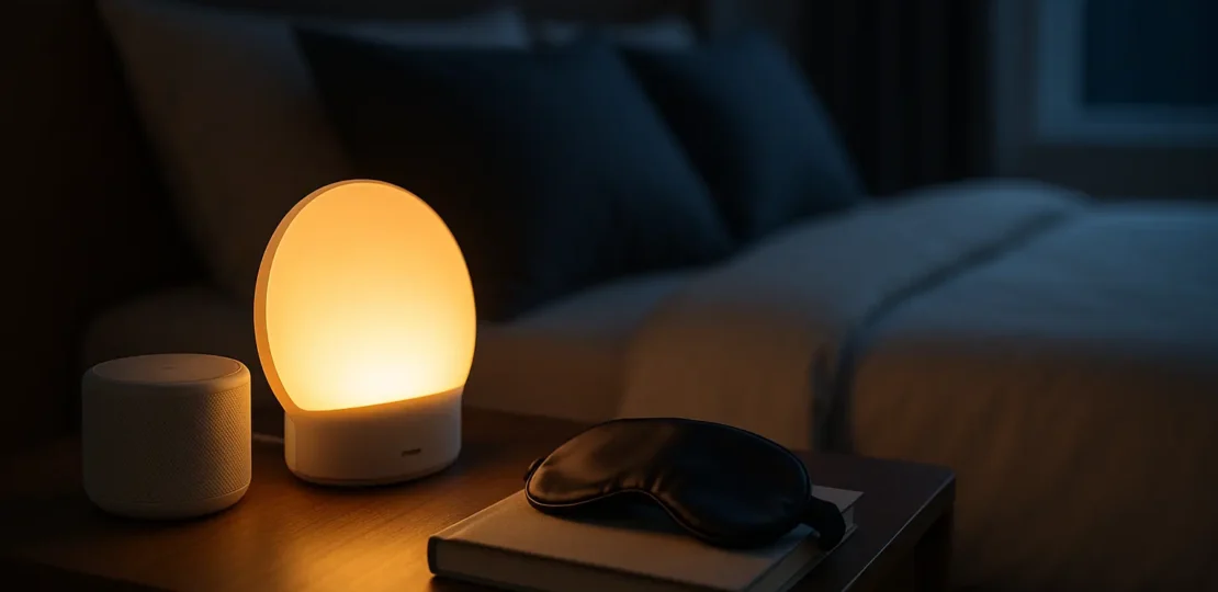 ameliorer-le-sommeil-lampe-bruit-blanc-masque